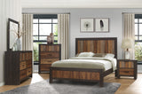 Cooper Wire Brushed Queen Panel Bed from Homelegance - Luna Furniture