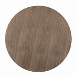 Cora Walnut and Black Round Dining Table from Coaster - Luna Furniture