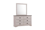 Coralee Chalk/Gray Bedroom Mirror (Mirror Only) from Crown Mark - Luna Furniture