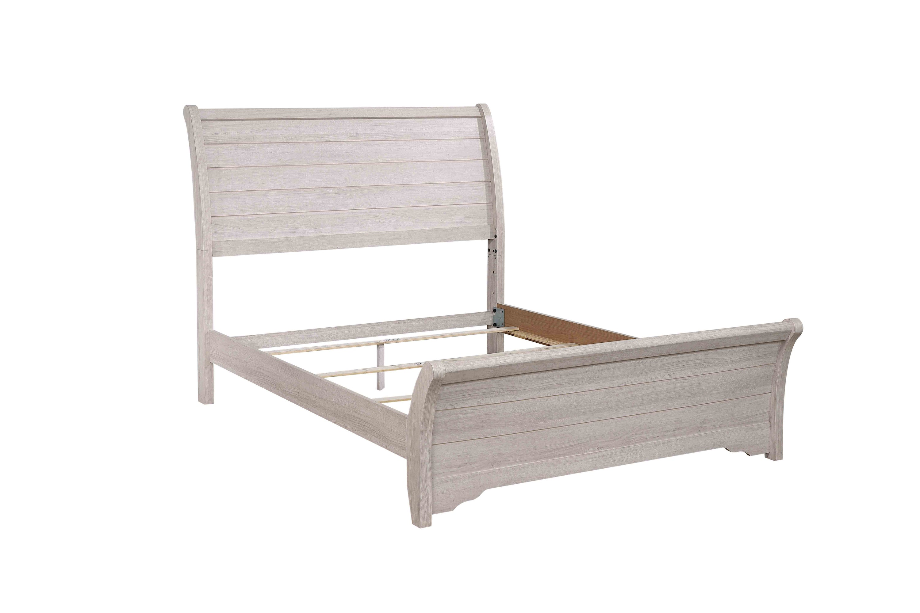 Coralee Chalk/Gray King Sleigh Bed from Crown Mark - Luna Furniture
