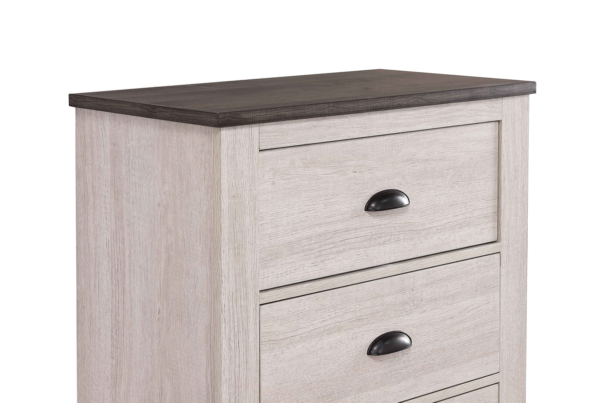 Coralee Chalk/Gray Nightstand from Crown Mark - Luna Furniture