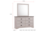 Coralee Chalk/Gray Sleigh Bedroom Set from Crown Mark - Luna Furniture