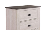 Coralee Chalk/Gray Sleigh Bedroom Set from Crown Mark - Luna Furniture