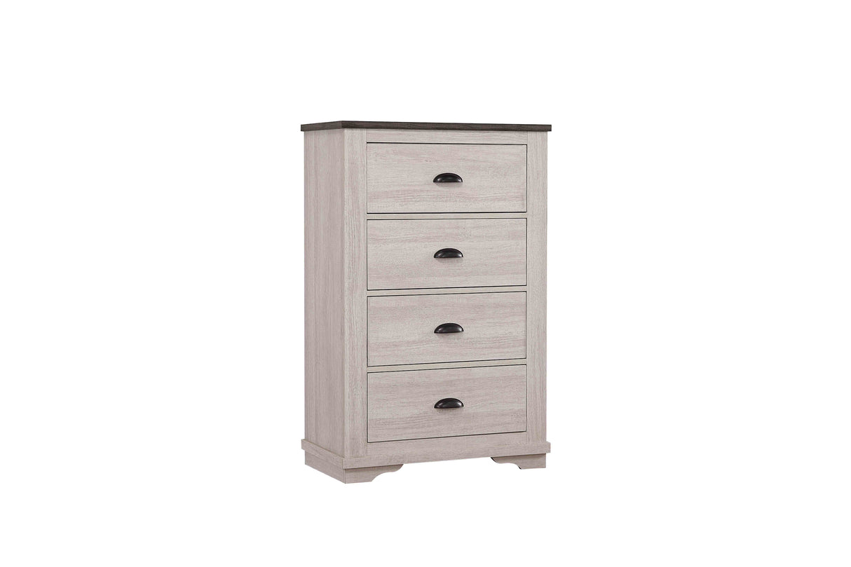 Coralee Chalk/Gray Sleigh Bedroom Set from Crown Mark - Luna Furniture
