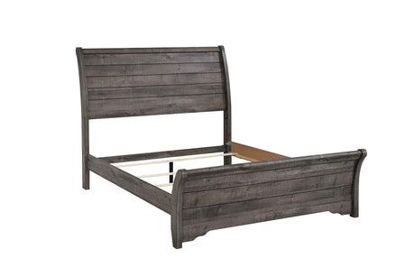 Coralee Gray King Sleigh Bed from Crown Mark - Luna Furniture