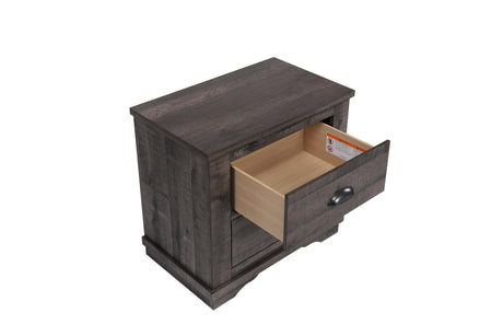 Coralee Gray Nightstand from Crown Mark - Luna Furniture