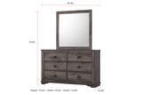 Coralee Gray Sleigh Bedroom Set from Crown Mark - Luna Furniture