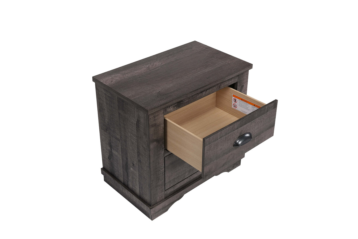 Coralee Gray Sleigh Bedroom Set from Crown Mark - Luna Furniture