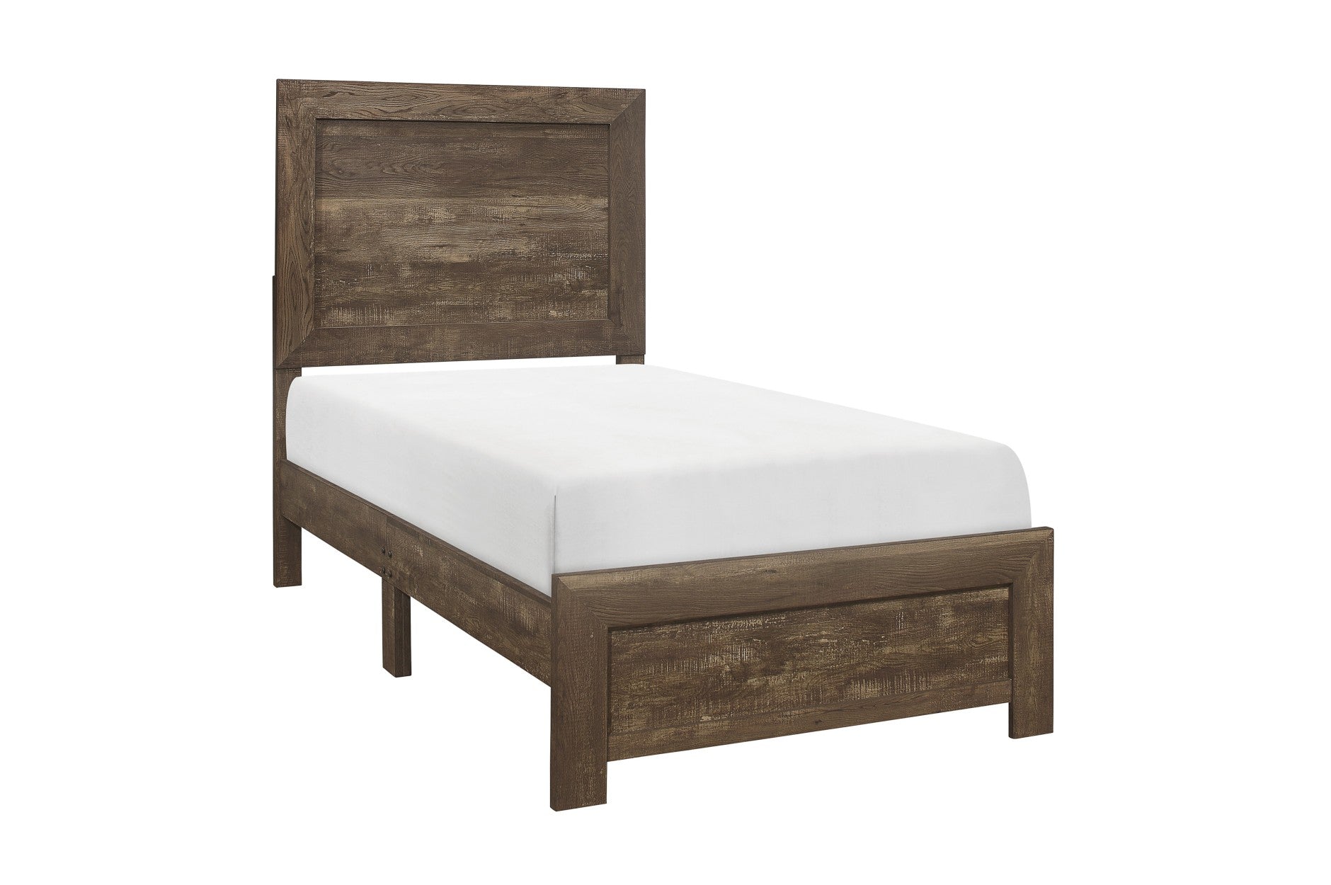Corbin Brown Twin Panel Bed from Homelegance - Luna Furniture