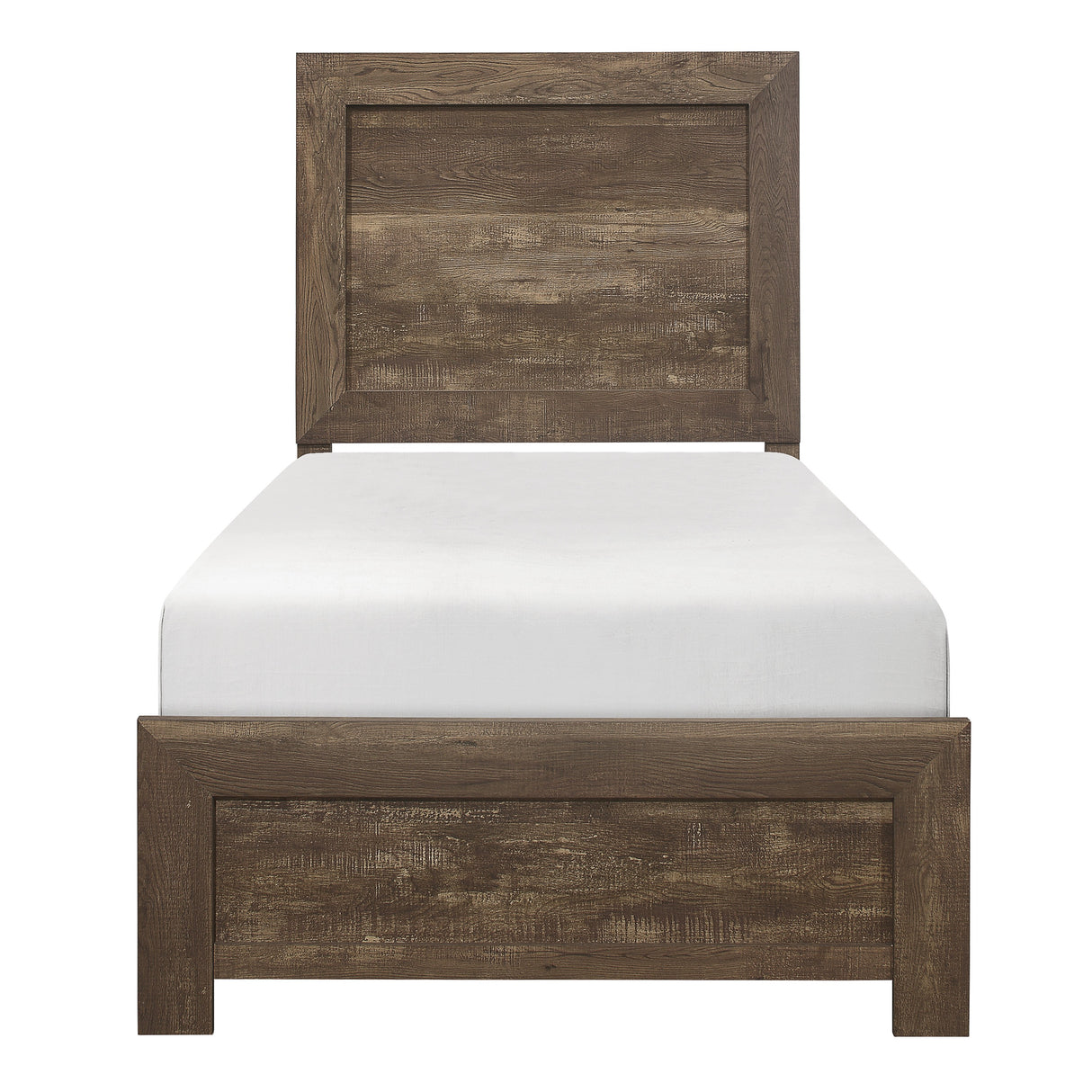 Corbin Brown Twin Panel Bed from Homelegance - Luna Furniture