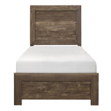 Corbin Brown Twin Panel Bed from Homelegance - Luna Furniture