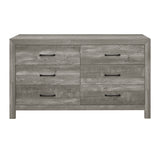 Corbin Gray 4-Piece Bedroom Set (Queen Bed, Nightstand, Dresser, Mirror) from Homelegance - Luna Furniture