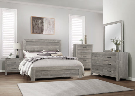 Corbin Gray Eastern King Bed in a Box from Homelegance - Luna Furniture