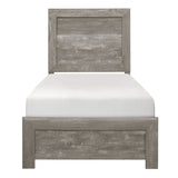 Corbin Gray Twin Panel Bed from Homelegance - Luna Furniture