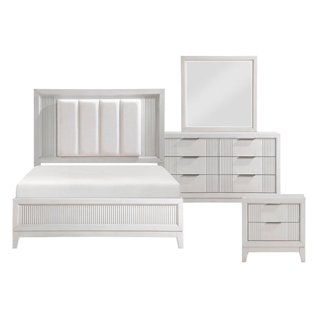 Cornwall Espresso 4-Piece Bedroom Set (Queen Bed, Nightstand, Dresser, Mirror) from Homelegance - Luna Furniture
