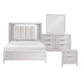 Cornwall Espresso 4-Piece Bedroom Set (Queen Bed, Nightstand, Dresser, Mirror) from Homelegance - Luna Furniture