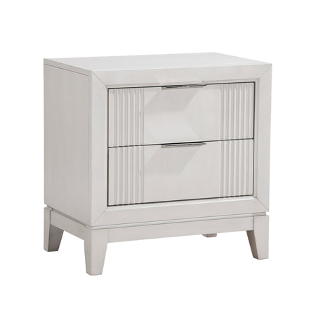Cornwall Antique White 4-Piece Bedroom Set (Queen Bed, Nightstand, Dresser, Mirror) from Homelegance - Luna Furniture