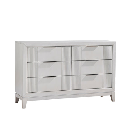 Cornwall Antique White 4-Piece Bedroom Set (Queen Bed, Nightstand, Dresser, Mirror) from Homelegance - Luna Furniture