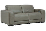 Correze Gray 2-Piece Power Reclining Loveseat from Ashley - Luna Furniture