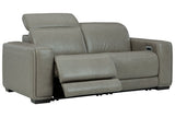 Correze Gray 2-Piece Power Reclining Loveseat from Ashley - Luna Furniture