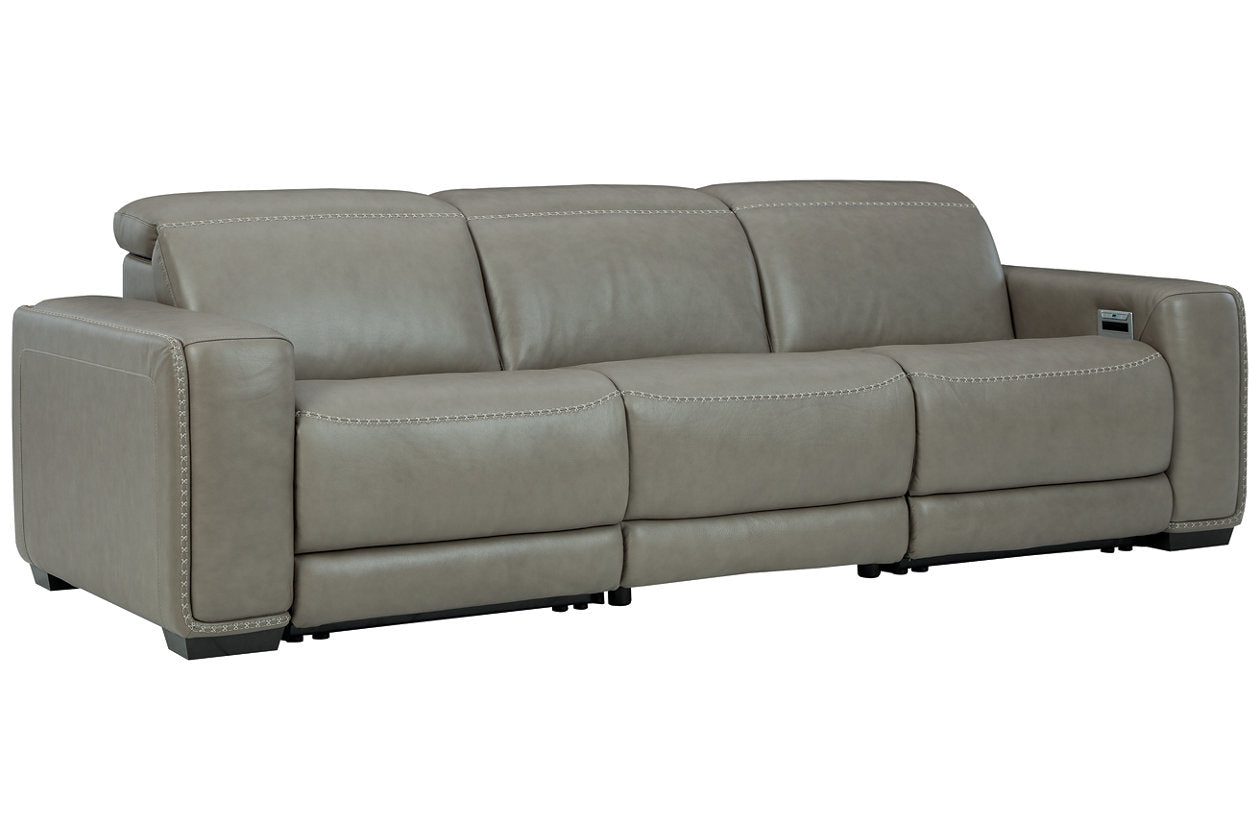 Correze Gray 3-Piece Power Reclining Sofa from Ashley - Luna Furniture