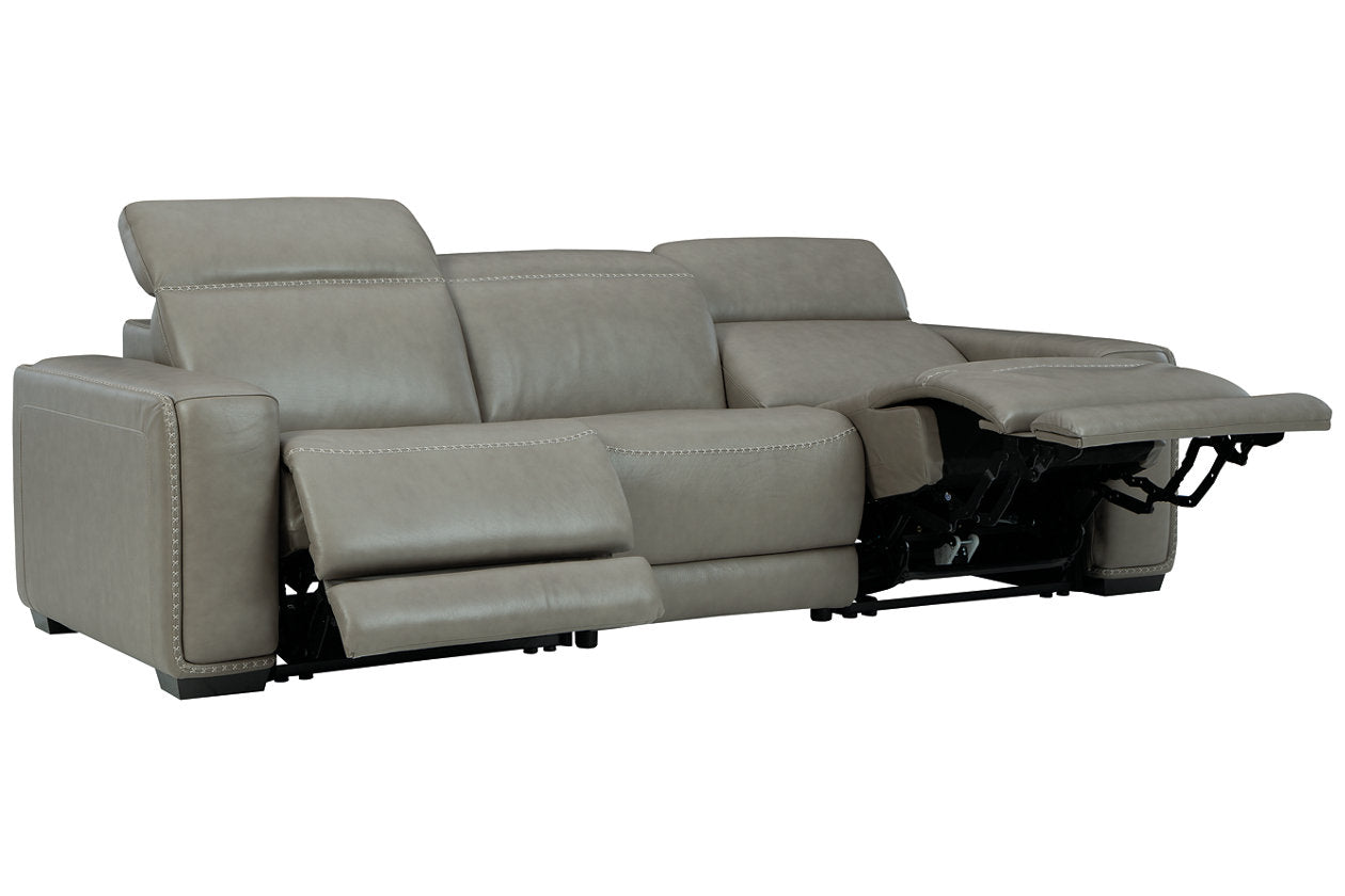Ashley Correze Gray 3-Piece Power Reclining Sofa – Luna Furniture