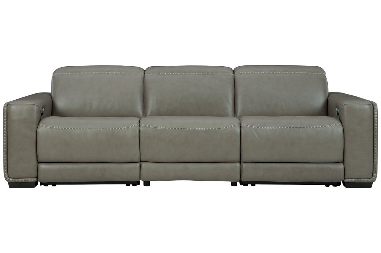 Correze Gray 3-Piece Power Reclining Sofa from Ashley - Luna Furniture
