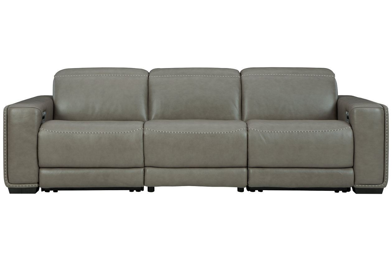 Correze Gray 3-Piece Power Reclining Sofa from Ashley - Luna Furniture