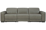 Correze Gray 3-Piece Power Reclining Sofa from Ashley - Luna Furniture
