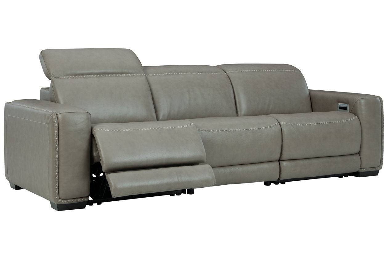 Correze Gray 3-Piece Power Reclining Sofa from Ashley - Luna Furniture