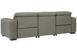 Correze Gray 3-Piece Power Reclining Sofa from Ashley - Luna Furniture
