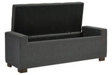 Cortwell Gray Storage Bench from Ashley - Luna Furniture