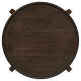 Cota Dark Brown Round Solid Wood End Table from Coaster - Luna Furniture