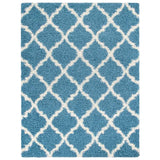 Cozy Moroccan Trellis Turquoise Shaggy Area Rug - 8X10 from Nova Furniture - Luna Furniture