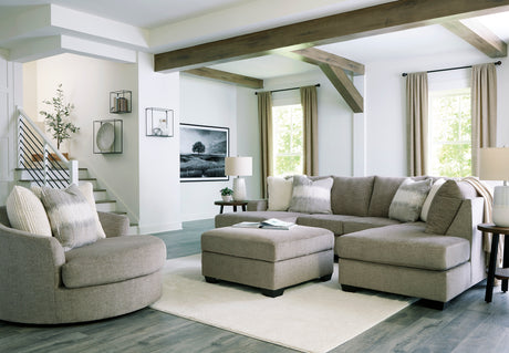 Creswell Stone 2-Piece RAF Chaise Sectional from Ashley - Luna Furniture