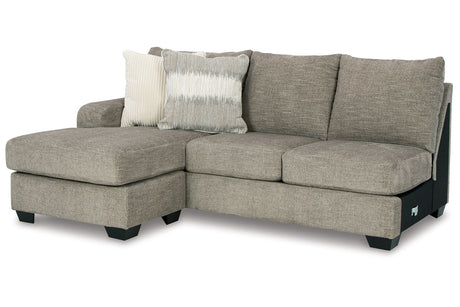 Creswell Stone Left-Arm Facing Sofa Chaise from Ashley - Luna Furniture