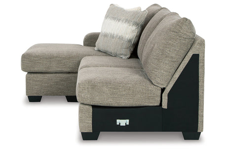 Creswell Stone Left-Arm Facing Sofa Chaise from Ashley - Luna Furniture