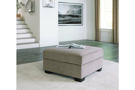 Creswell Stone Ottoman With Storage from Ashley - Luna Furniture