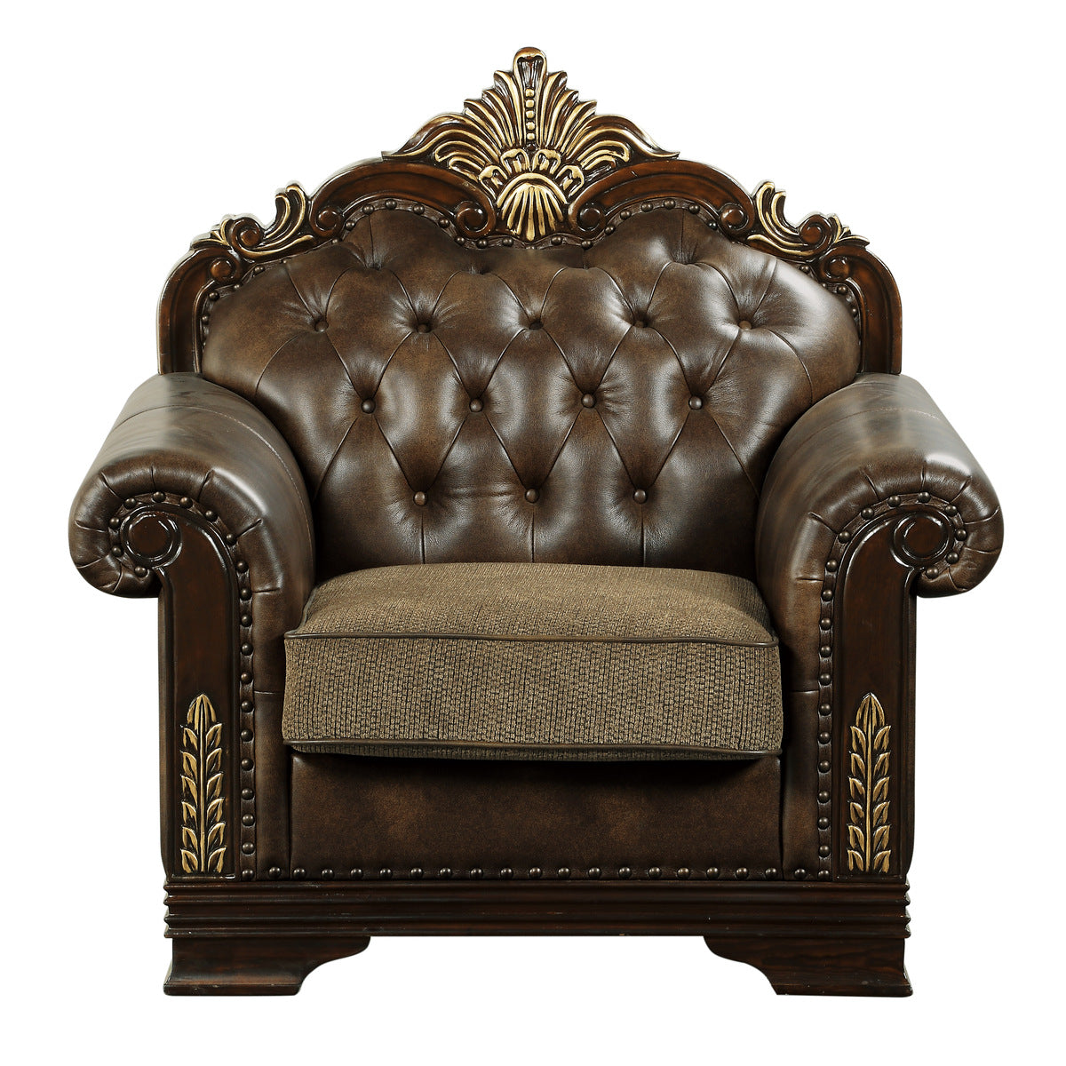 Croydon Brown Chair from Homelegance - Luna Furniture
