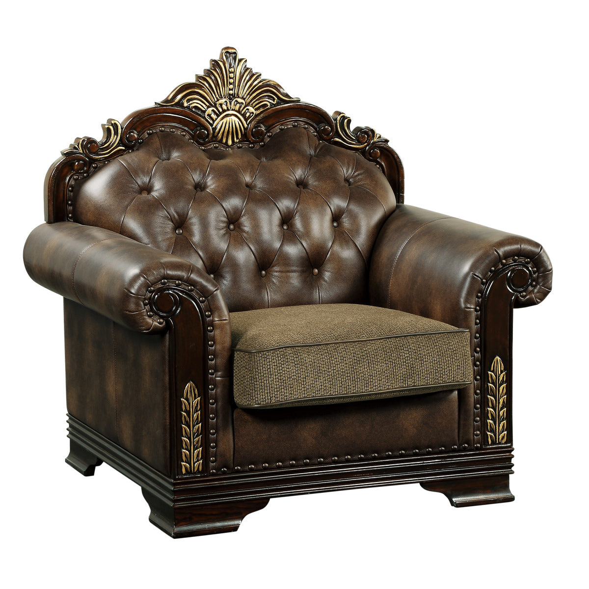 Croydon Dark Cherry Chair - Luna Furniture ☆ジモティ割あり
