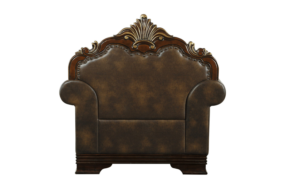 Croydon Brown Chair from Homelegance - Luna Furniture