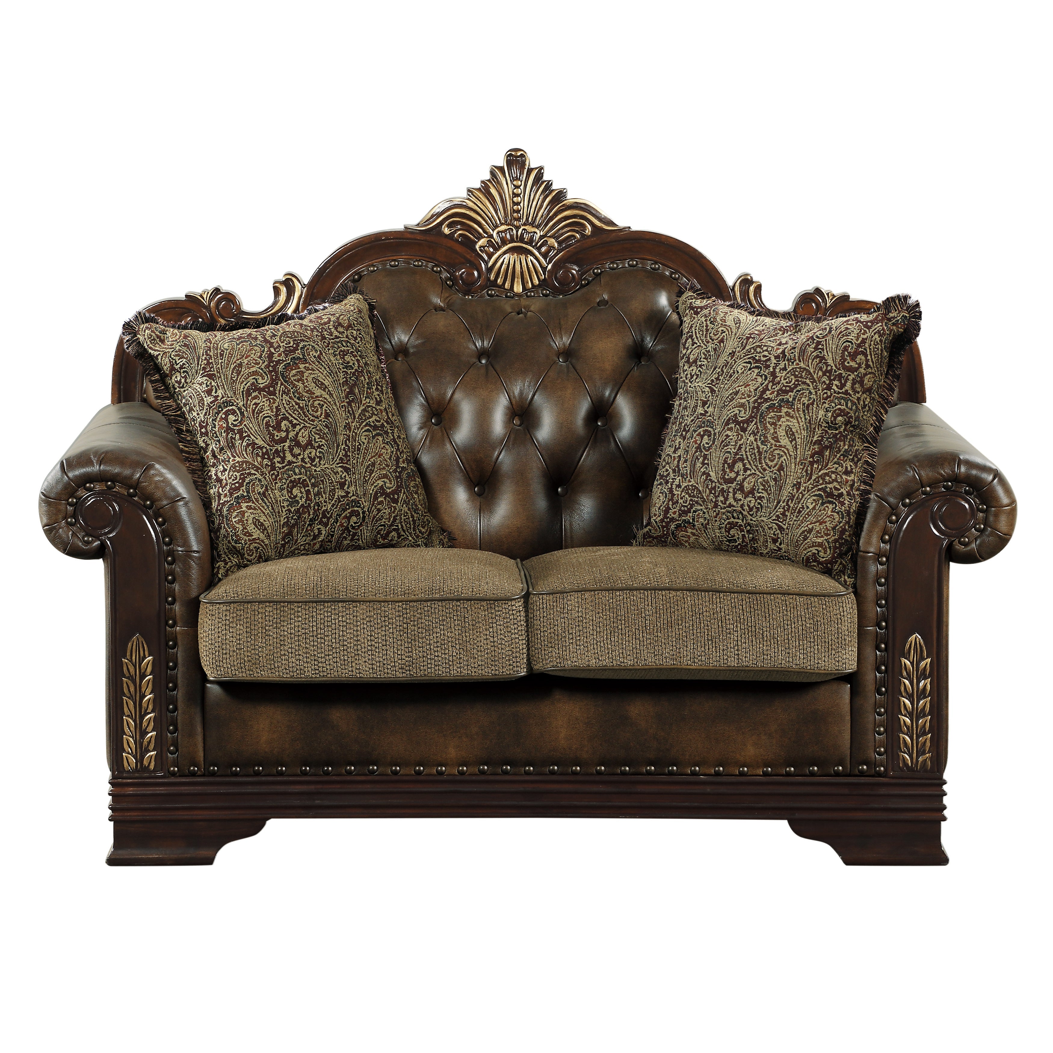 Croydon Dark Cherry Loveseat - Thumbnail 2