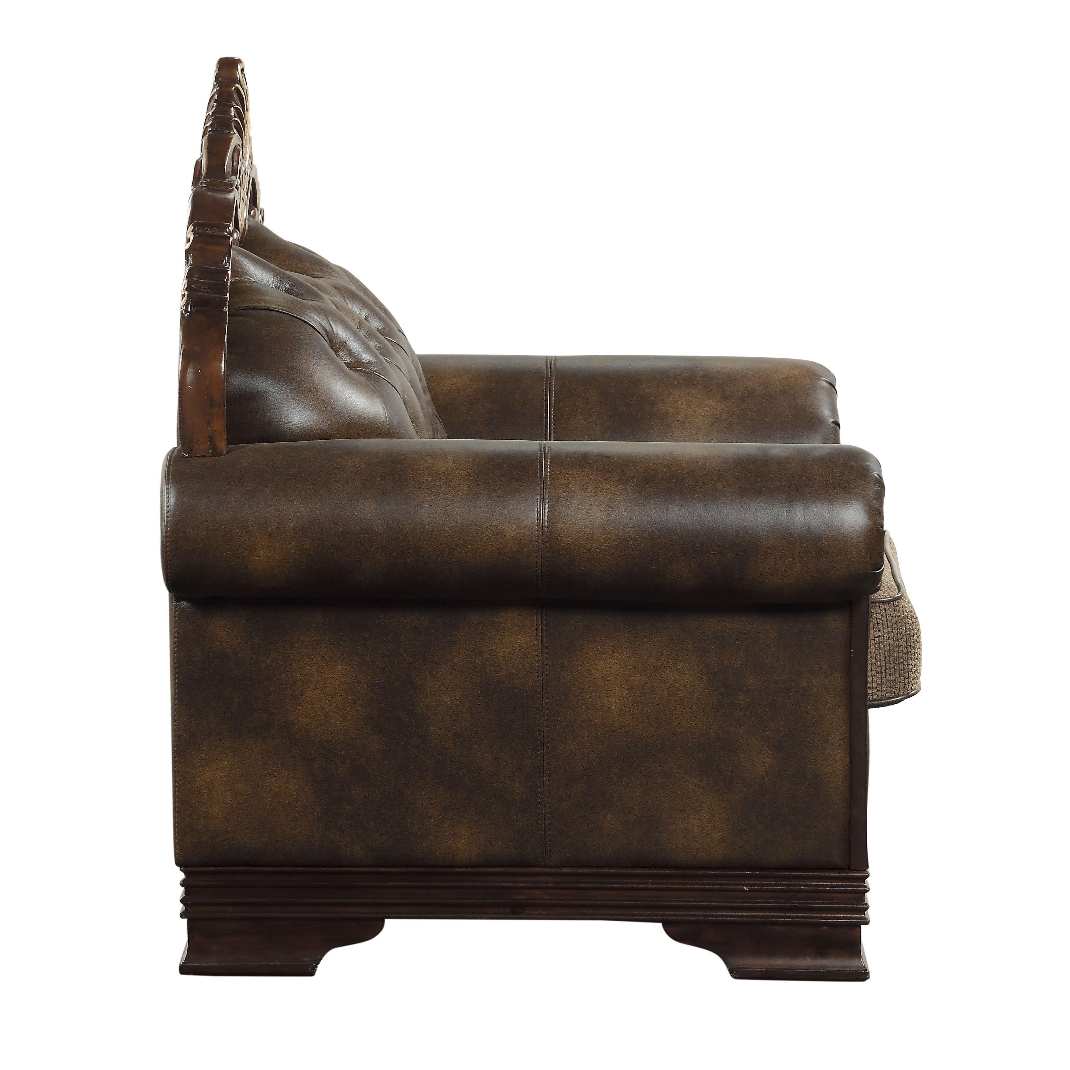 Croydon Dark Cherry Loveseat - Thumbnail 3