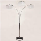 Crystal Chrome 87" Floor Lamp from Crown Mark - Luna Furniture