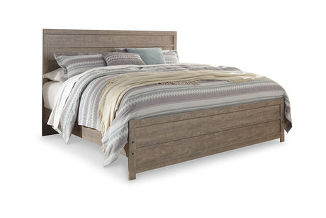 Culverbach Gray King Panel Bed from Ashley - Luna Furniture