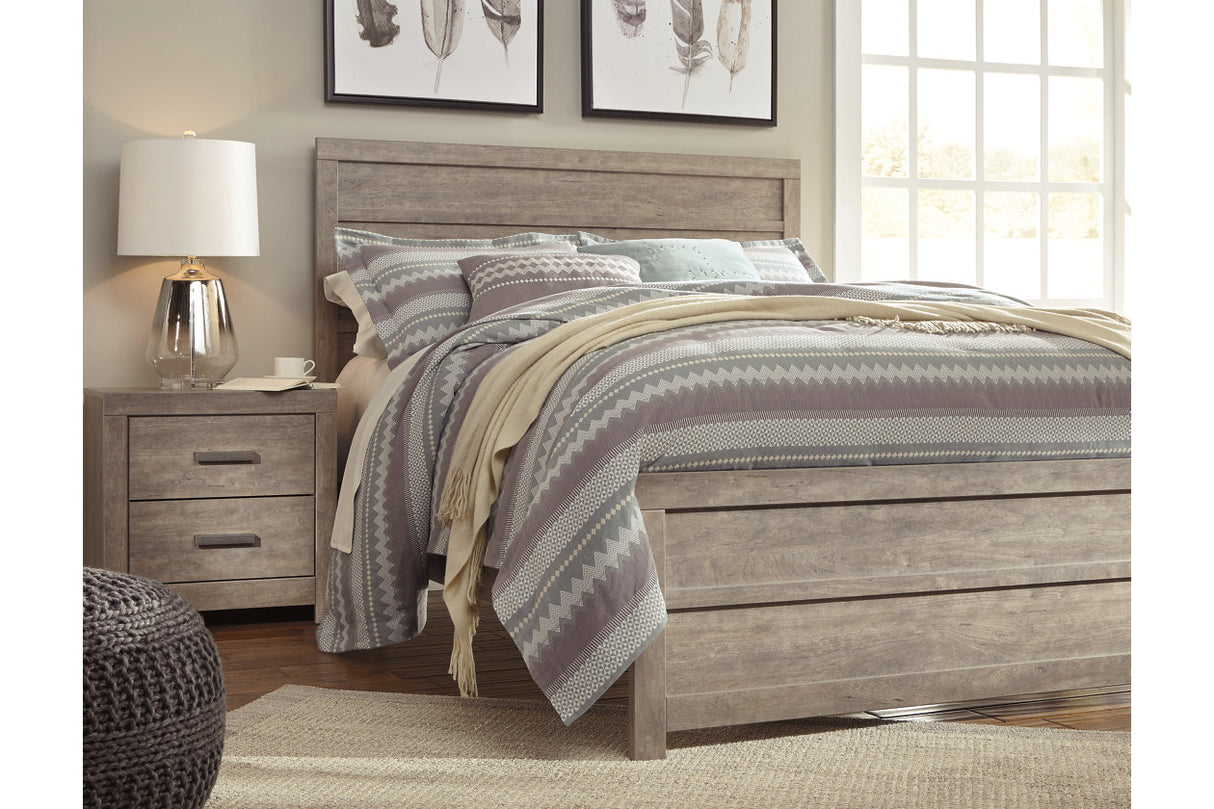 Culverbach Gray King Panel Bed from Ashley - Luna Furniture