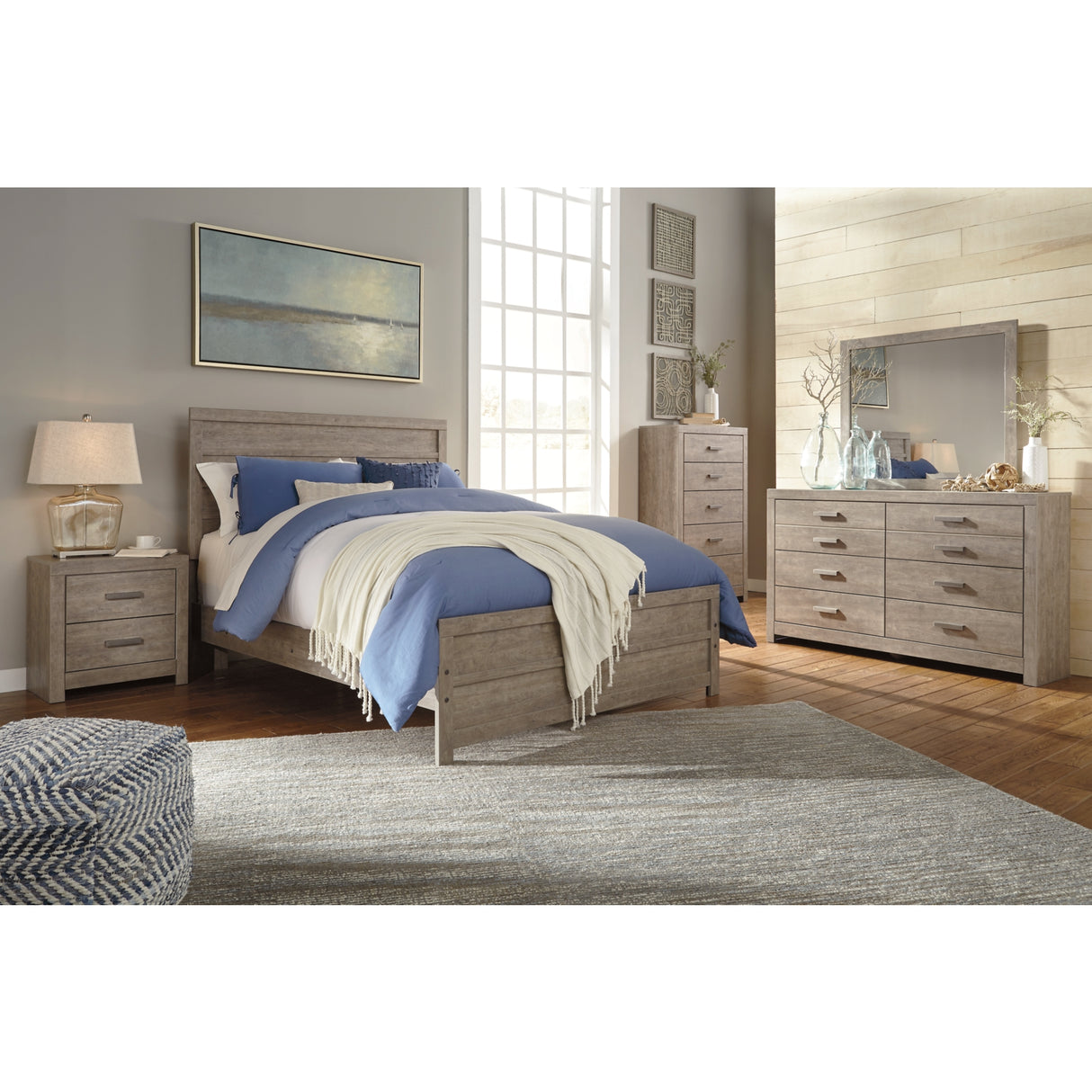 Culverbach Gray Panel Bedroom Set from Ashley - Luna Furniture