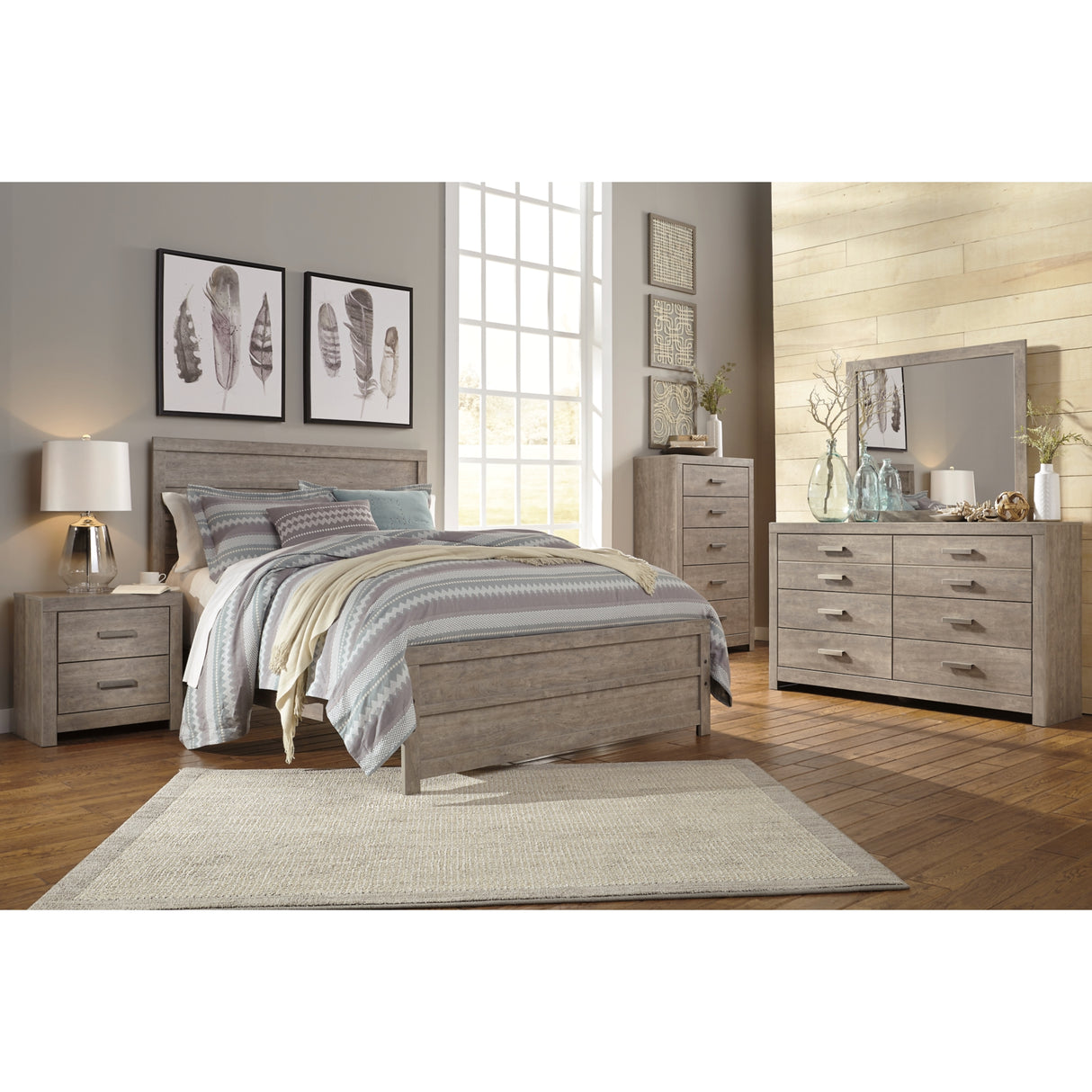 Culverbach Gray Panel Bedroom Set from Ashley - Luna Furniture