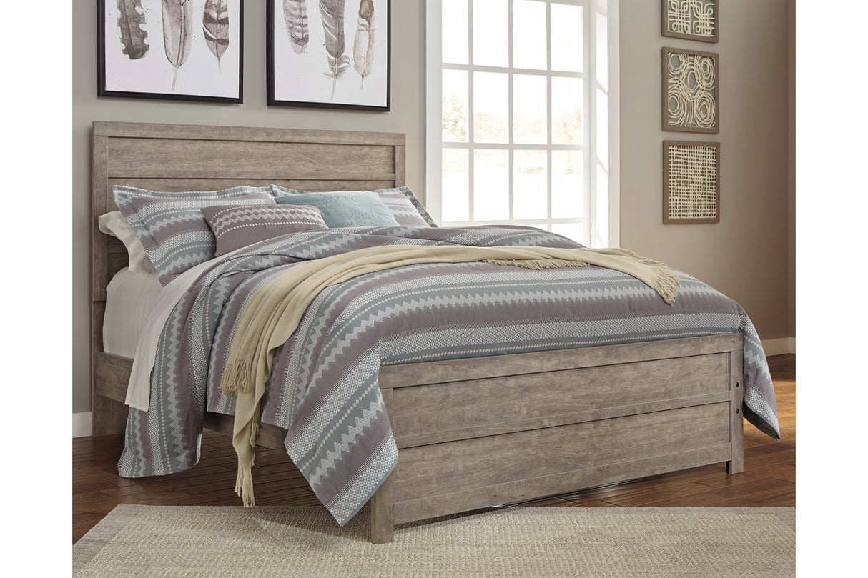 Culverbach Gray Queen Panel Bed from Ashley - Luna Furniture