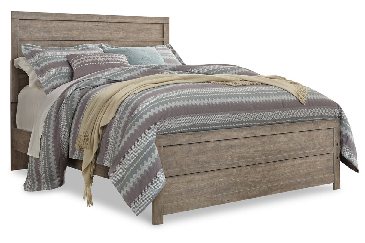 Culverbach Gray Queen Panel Bed from Ashley - Luna Furniture